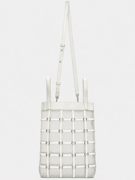 3.1 Phillip Lim Handbags - 3.1 Phillip Lim Mini Billie Twisted Cage Tote White NWOT